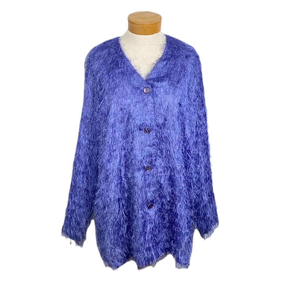 Giorgio Fiorlini Purple Eyelash Jacket 16